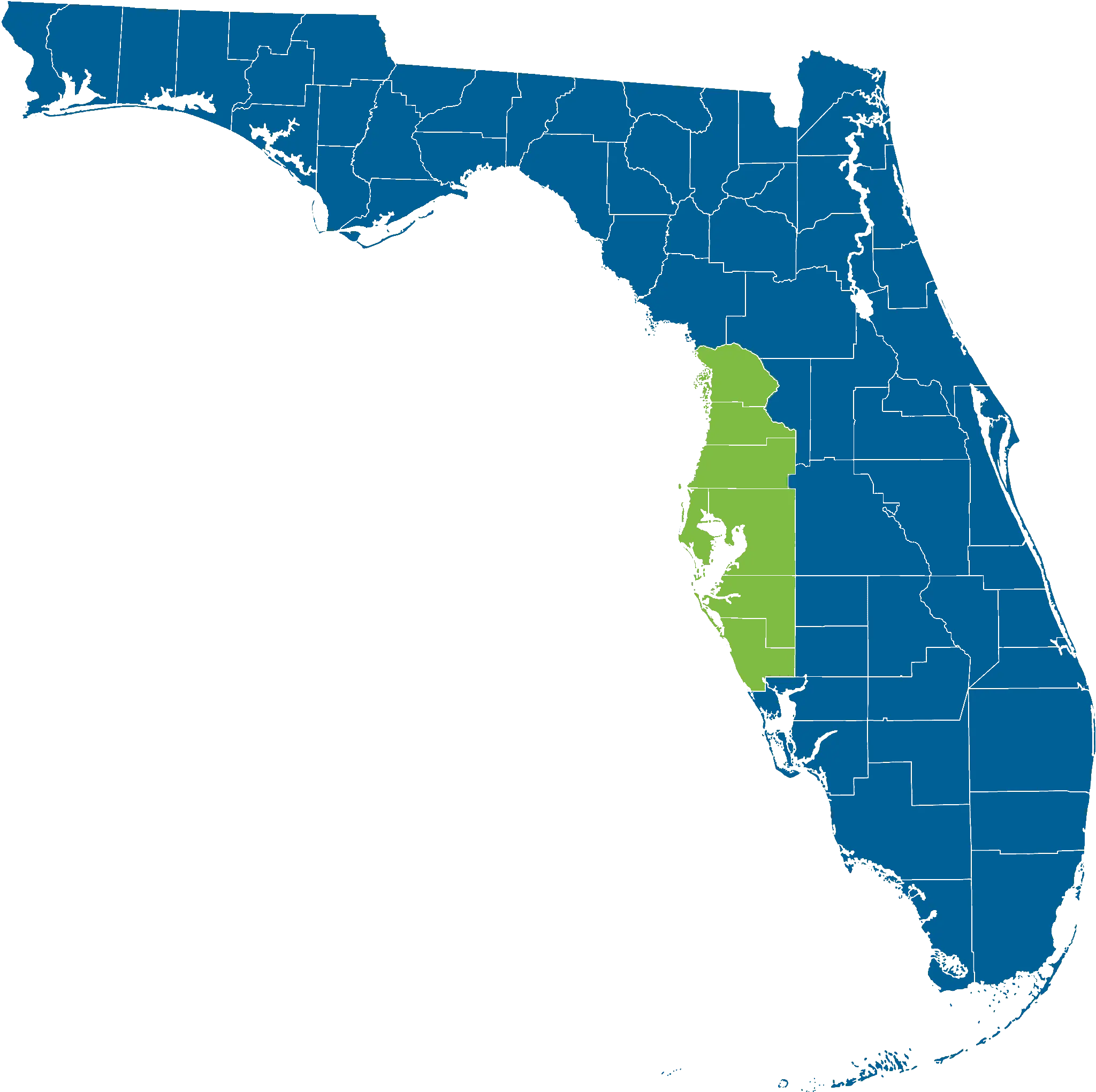 Map of West Florida