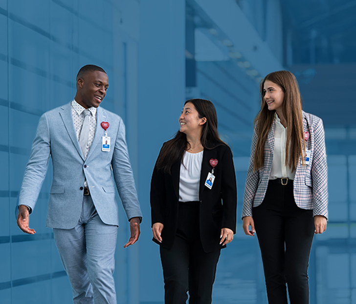 Close up of a smiling female clinical professional