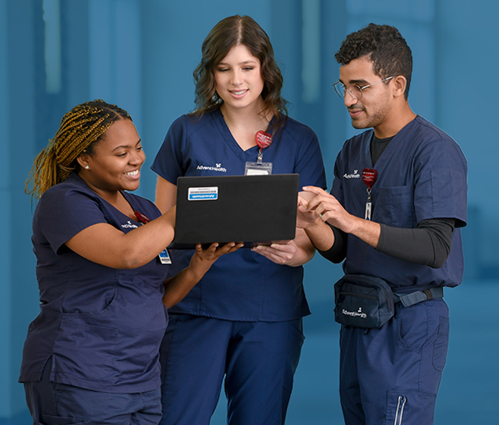 Close up of a smiling female clinical professional