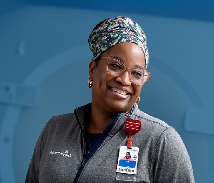 Close up of a smiling female clinical professional