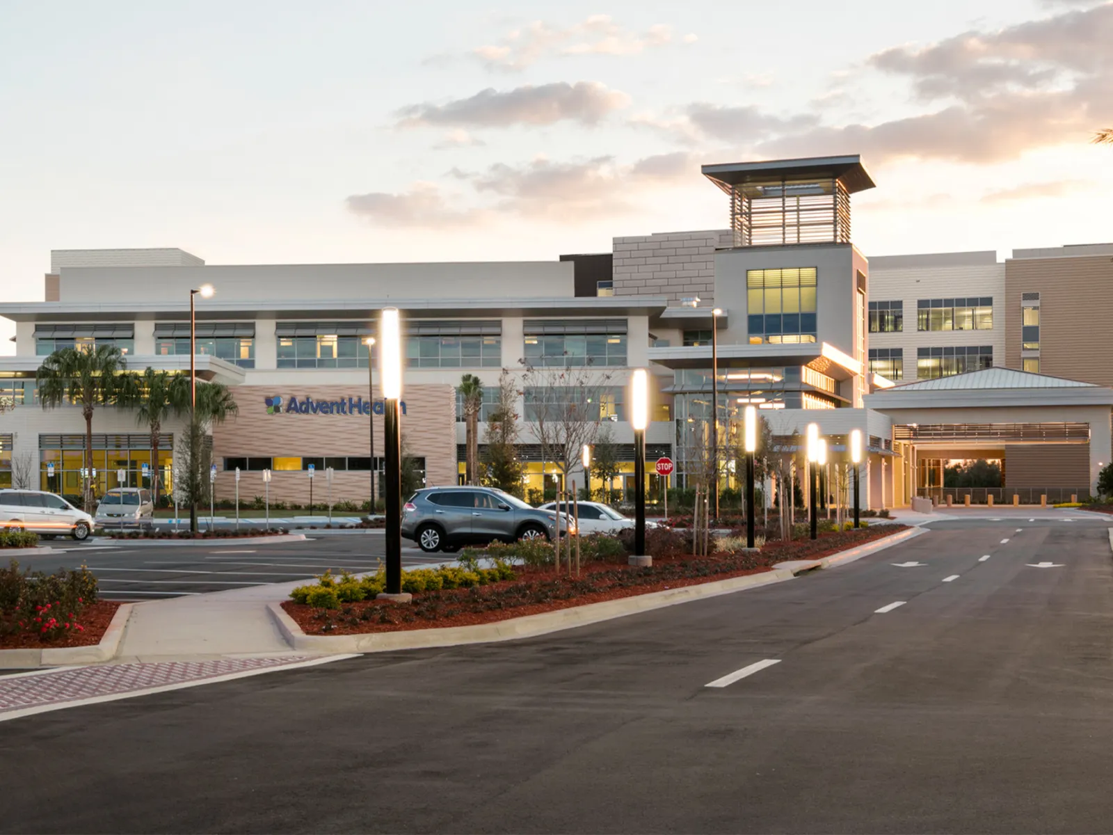 Render of the new inpatient hospital AdventHealth Winter Garden.
