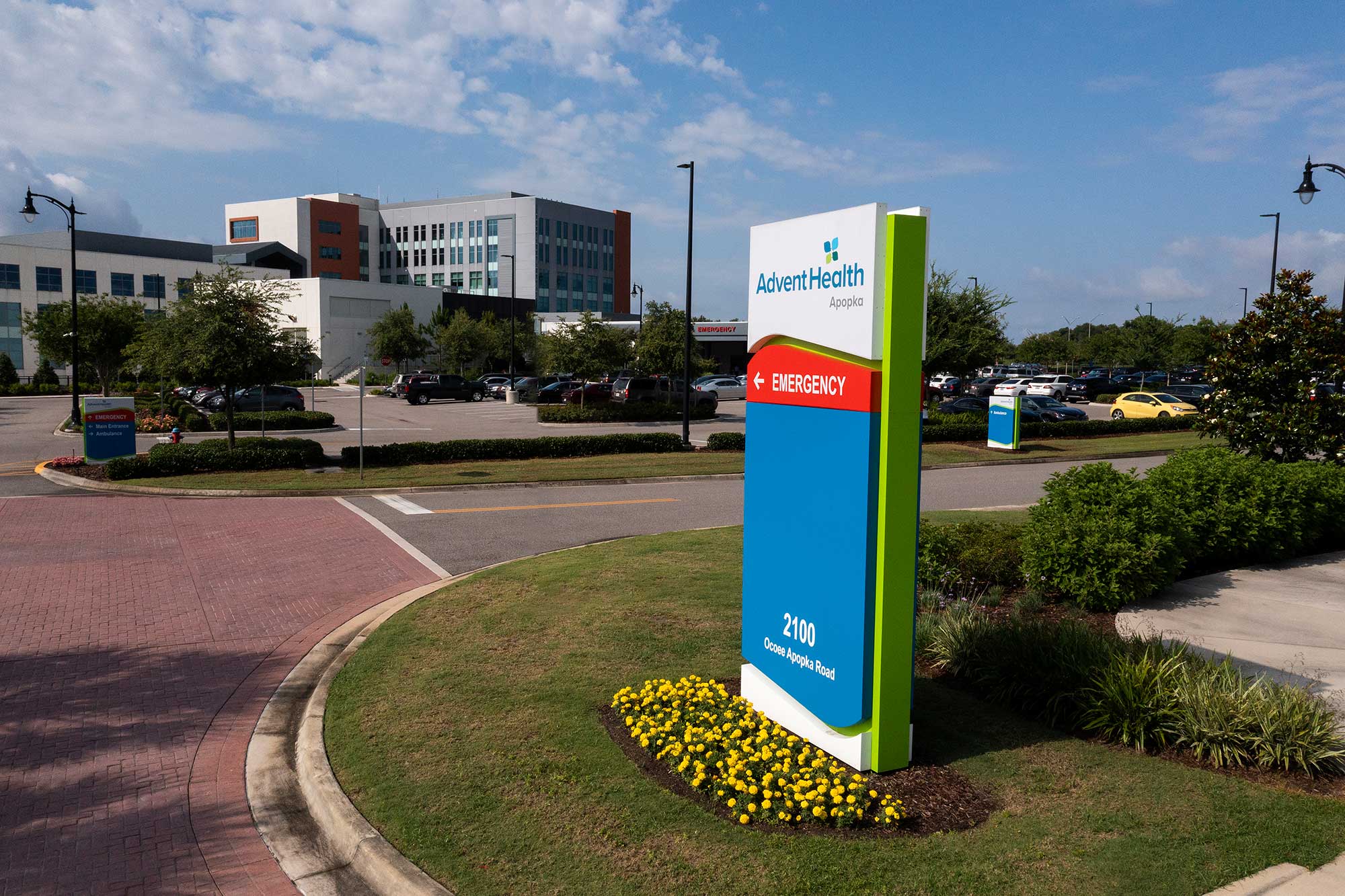 The entrance to AdventHealth Apopka