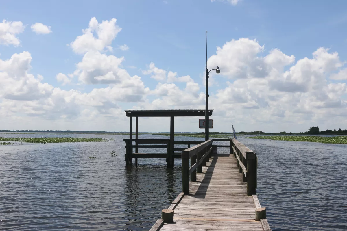 A Boat Dock Near Sebring Florida