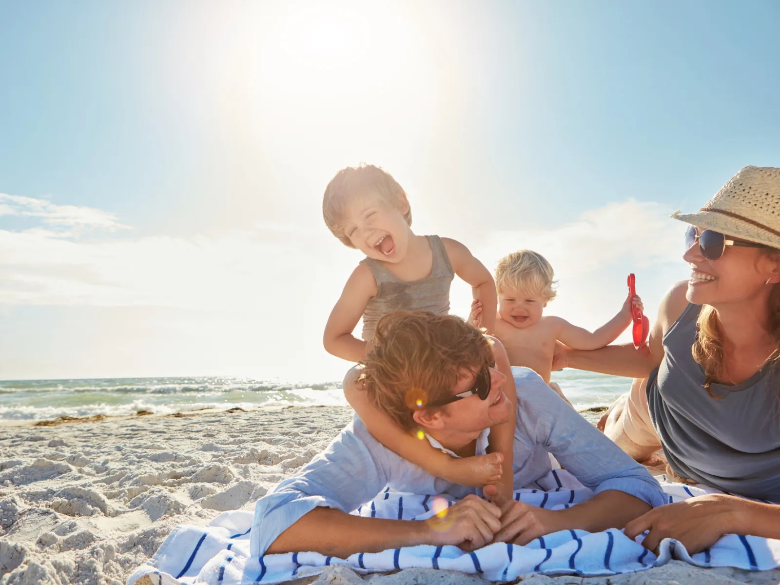 Family on Beach