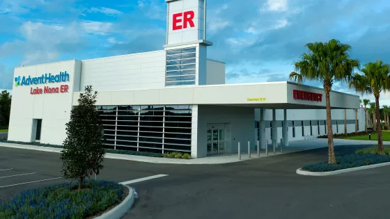 A render of the AdventHealth Lake Nona ER building