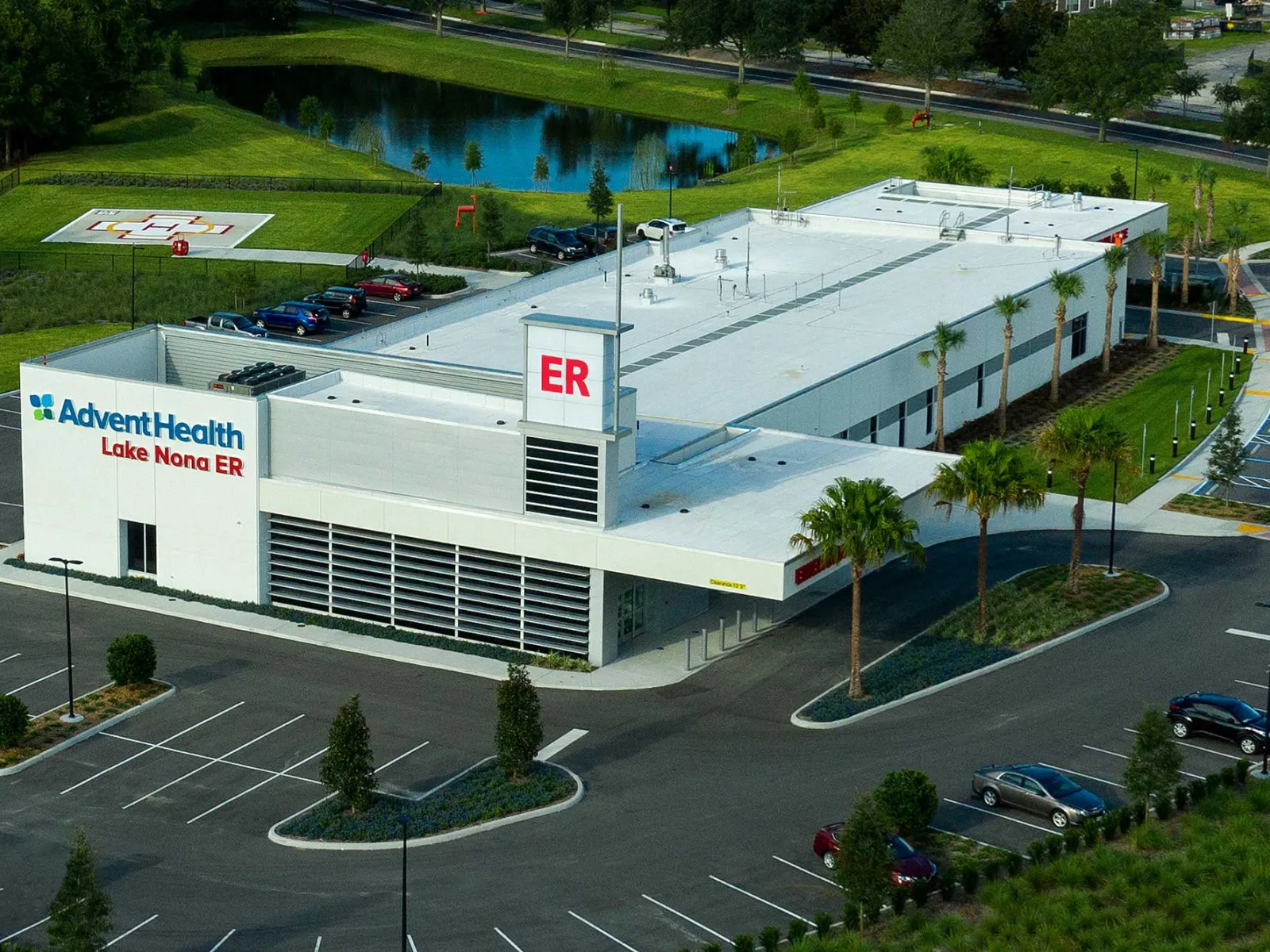 A bird's eye view of AdventHealth Lake Mary ER