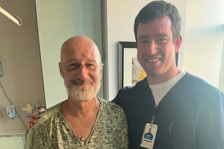 Nurse and patient
